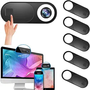 Webcam Cover Slide, Ultra Thin Round Hole Laptop Camera Cover Slide Blocker for Computer MacBook Pro iMac PC Tablet Notebook Surface Pro Echo Show Camera, Ultra Thin Privacy Protector6 pack
