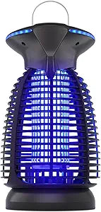 Outdoor Bug Zapper with LED Light - Electric Mosquito Killer Fly Trap Insect Zapper Outdoor and Indoor for Home Kitchen, Patio, Backyard