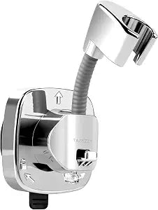 360 Swivel Head Suction Cup Shower Head Holder for Handheld Shower, Silver