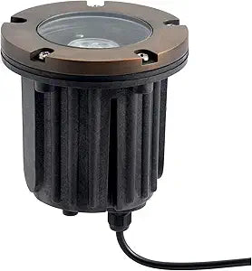Kichler 12V In-Ground Brass Trim in Centennial Brass, Durable Landscape Lighting Accessory, 15495CBR