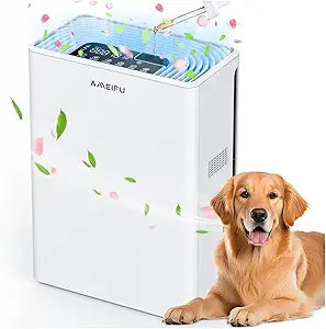 AMEIFU Air Purifiers for Home, Bedroom, Dorm & Large Room up to 2300sq.ft, H13 True HEPA with PM 2.5 Air Quality Display, Air Cleaner with Washable Pre-Filter for Pets Hair, Dander, Smoke, Pollen