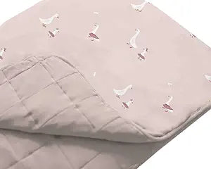 GUNAMUNA Baby Cloud Blanket, Nursery Swaddling Blankets for Toddlers Infants Babies, 0.5 TOG, Tutu Goose, Toddler (57" x 39")