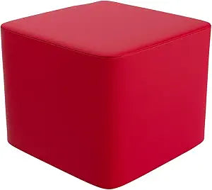 Children's Factory Versatile 3-in-1 FlexCube, Mix-and-Match Classroom Seating, Foam-Filled and Water-Resistant, Flexible Seating for Classroom Elementary, Red
