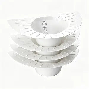 Bettli 4 Pcs Urine Collection Hat for Toilet Stool Sample Collection Kit Sample Collection Tray Urine Hat Specimen Collector for Toilet Urine Measuring Container (30oz)