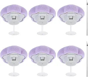 uxcell 6Pcs Duvet Pin Duvet Clips,Flower Shape Quilt Cover Clip,Purple