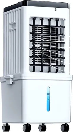 Portable Air Conditioners, Swamp Cooler Portable AC Unit for Home Use, Windowless Evaporative Air Cooler with 2.6 Ga Removable Water Tank, Fast Cooling Portable AC for Room, Bedroom, Office
