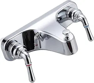 Mobile Home Center-Set Tub/Shower Faucet 8" Faucet Economical Two Handle Classic Tub and Shower Faucet Diverter (Chrome)