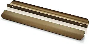 Finger Edge Pulls for Cabinets, Hidden Drawer Pulls - Flat Cabinet Pulls for Easy Installation - Cabinet Handles Modern Aluminum Alloy Kitchen Furniture Upgrade (8, Bronze, 300mm/11.82inch)