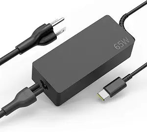 65W USB-C Laptop Charger, Chromebook Charger Compatible with Lenovo Chromebook C330 S330 100e 300e 500e Yoga C930 C940 720 ThinkPad T480 T490 T570 T580 with 5.9ft DC USB C Charging Cable