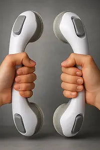 2 Pack Grab Bars for Bathtubs and Showers, Shower Handles for Elderly Seniors bar Safety Walls Handicap Heavy Duty Holder Hooks to Lift Large Tile Glass Suction Cups Tool