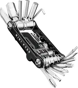 Topeak Mini PT30 Multi-Tool  30-Function Pro-Quality Bike Repair Tool with Tubeless Tire Repair, Chain Tool, Hex/Torx Wrenches, Screwdrivers & Neoprene Case  Compact Chrome Vanadium Design