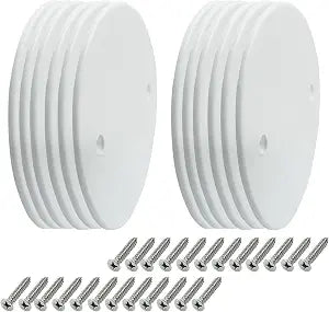 12 Pcs 4.56 Inch White Plastic Ceiling Blank