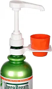 [Upgraded 3 Pack] Mouthwash Dispenser Pump with Cup Holder Set for TheraBreath 16 Fl Oz Mouthwash Oral Rinse, Fits ICY Mint, Mild Mint, Whitening, Anticavity, Kids, Alcohol-Free, etc.