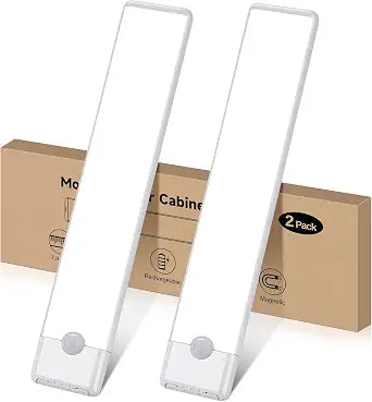 Motion Sensor Under Cabinet Lights, 2-Pack, Cool White, 8 inch