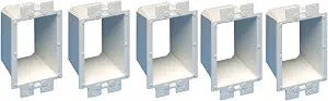 Arlington BE1-5 Electrical Outlet Box Extender, 1-Gang, White, 5-Pack