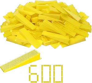 Storystore Tile Leveling System Tile Wedges, Reusable Tile Wedges Leveler for 1/8 Inch, 1/16 Inch, 1/32 Inch Tile Spacers Leveling Clips, Tile Leveler Tools for Wall and Floor Tile (600)