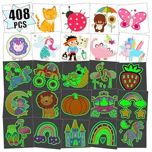 Partywind Kids Temporary Tattoos for Party Supplies