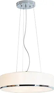 Aero - 3-Light Pendant - Chrome Finish - Opal Glass Shade