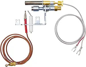 Buck Stove PE-8204C AB Natural Gas Pilot ODS for Milivolt Fireplaces, Stoves and Gas Log Sets