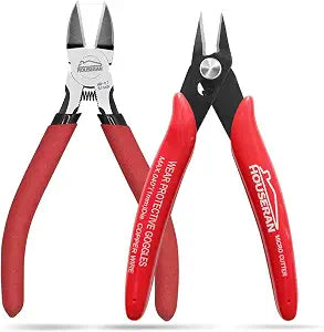2pc Set Wire Cutters 5 Inch Flush Cutter Side Cutting Pliers