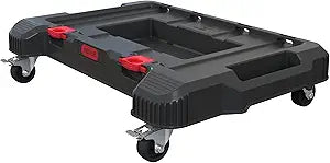 Keter Stack-n-Roll Dolly  Heavy-Duty Rolling Base Cart with Locking Wheels | Modular Mobile Workstation & Tool Storage Platform | Durable, Easy-Glide Design for Garage, Jobsite & Workshop