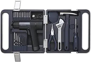 HOTO Cordless Brushless Drill Tool Set, Variable Speed, Hidden Buckle, Unique LED Screen, Intelligent Digital Display, Exquisite & Practical, High-end Drill Kit for Home/Daily Use