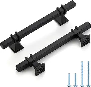 HOME EDIT Matte Black Pulls Cabinet Handles 4 Inch 5 Pack