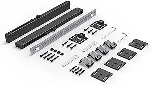 2PCS Soft Close barn Door Hardware kit Barn Door Soft Close Mechanism Spring Buffer Damper Hole-Free Version Fit for Door Weight 60-176 Pounds Adjustable Door Stoppers 2022NEWEST (Use for 240-340)