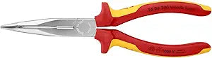 Long Nose 40 Angled Pliers w/Cut-1000V Insulated