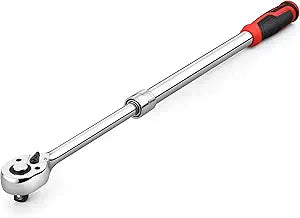 MAXPOWER 1/2-Inch Drive Extendable Ratchet Wrench, 1/2 Inch Drive Ratchet Socket Wrench, Quick Release 72-Tooth Reversible Ratcheting Feature(16.1" - 22" Length)