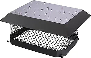 Chimney Cap Chimney Cover,Fireplace Chimney Caps for Outside 9"x13",Chimney Flue Cover Chimney Rain Cap,Roof Rain Guard Chimney Top Protector Cover Chimney Exhaust Vent Cap for Clay Flue Tile Chimney