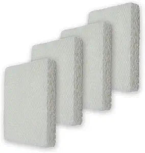 PUREBURG HFT600 Replacement Wick Filters Compatible with Honeywell HFT600 Fits HEV615 & HEV620 Series Top Fill Tower Humidifier, Filter T, Pack of 4