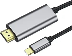 USB C to HDMI Cable 4k 6ft for iphone 15 16, USBC to HDMI Adapter for Monitor, USB C Laptop Connector for Mac MacBook pro, usb-c to hdmi Cord for iPad 2021 Surface Pro and more usb type c device