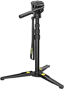 Fanttik DT10 Pro Laser Level Tripod, 2.2 Lbs Lightweight, 360 Flexible Pan Head, Quick Release Plate with 1/4"-20 Thread Mount, for Measurement Tools
