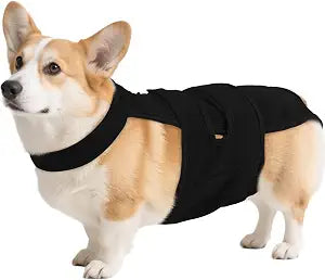QBLEEV Female Dog Diapers with Adjustable Suspenders  Washable Sanitary Panties for Dogs in Heat or Incontinence, Escape-Proof Reusable Pet Period Underwear Onesie for Small to Large Breeds