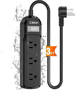 Outdoor Power Strip with Extension Cord, 3 Outlet 3FT Switch