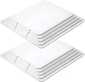 Bathroom Fan Grille Cover Ventilation Fan Cover Opaque White 10.5 x 11 Inch Replacement Part for Broan-NuTone, 2 Pack