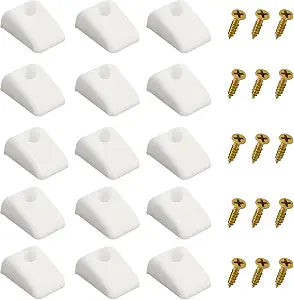 15 Pcs Plastic Cabinet Drawer Bumpers, Drawers Slide Spacers, Hardware Furniture Drawer Slide Bumper for Roll Out Shelves, Pull Out Shelf for Pantry, Cabinets Sliding Door Hardware