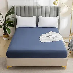 JUWENIN, Fitted Bed Sheet 1-Piece Luxury Quality Wrinkle and Fade-Microfiber Fitted Bottom Sheet