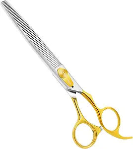 HASHIMOTO Grooming Scissors for Dogs, Dog Thinning Shears for Grooming, 56 Teeth, 7.5 inch, 30% Thinning Rate, Light Weight, Balanced.