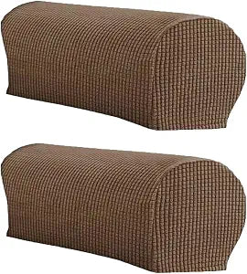 LINGXIYA Set of 2 Sofa Armrest Cover,Stretch Arm Cover,Armrest Protector
