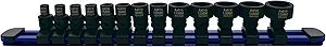 Astro Tools 78113 13-Piece 1/4" Drive Low Profile Nano Impact Sockets - Metric