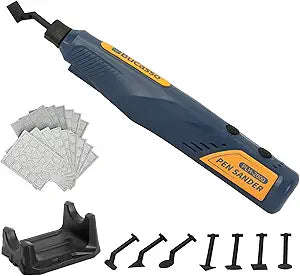 Cordless Pen Sander, 5-Speed and USB Charging with LED Light, Multi-Purpose Power Tool, Mini Power Sander for Sanding, Polishing, Finishing, DIY Crafts