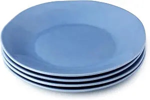 Cloudy Sky Stoneware Dinner Plates 11"  Blue-Gray Marbled Glaze for Serving Roasts, Pasta, Seafood & More  Durable Stoneware Plates for Everyday Dining, Entertaining & Special Occasions