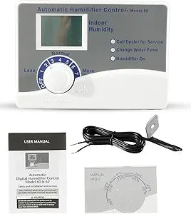 60 Whole House Humidifier Control Humidistat with Outdoor Temperature Sensor Fit for 400 500 600 700 Series Automatic Digital Humidifiers, 24VAC
