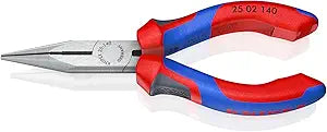 KNIPEX 25 02 140 Long Nose Pliers with Cutter-Comfort Grip