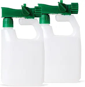Humboldts Secret 2-Pack Garden Hose End Sprayer | Multipurpose Lawn Attachment with 100 to 1 Mixing Ratio | Garden Sprayer for Lawn Care, Fertilizing, Car Wash & Outdoor Use | 32 ounce