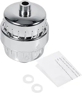 Shower Filter High Output Bathroom Water Purifier Removes Heavy Metals Bad Odor Reduces Dry Skin for Standard Shower Heads 85x120mm