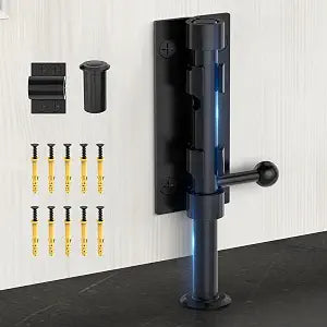 6.3 Inch Barrel Bolt Latch, Sliding Bolt Gate Lock, Black