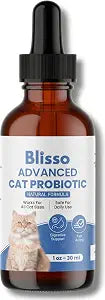 Pet Advanced Cat Probiotic Drops  Digestive Support for Cats with Diarrhea, Vomiting & General Health  1 oz Liquid Supplement